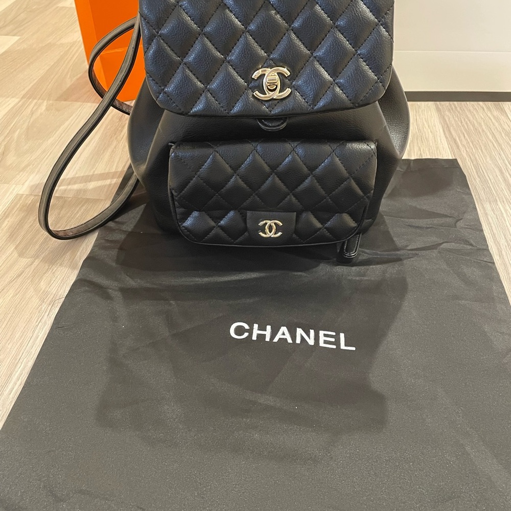 Chanel Black Quilted Leather Backpack - Picture 2 of 12
